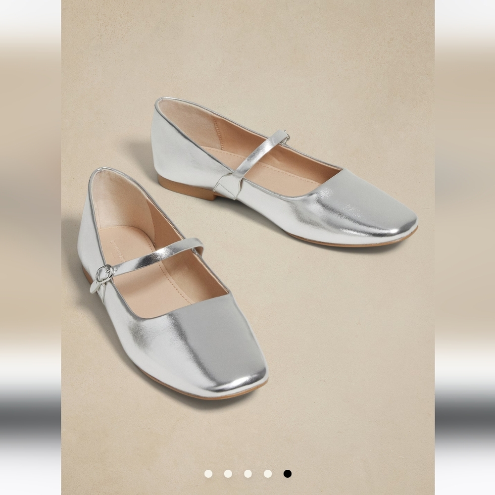 Banana Republic Vegan Leather Maryjane Ballet Flat black - Picture 5 of 8